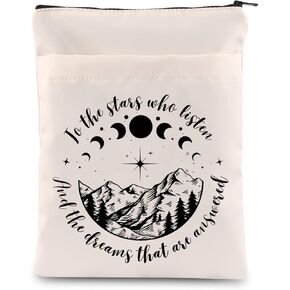 Adult Fantasy Novel Inspired Gift Books Lover Gift to The Stars who Listen and The Dreams That are Answered Book Sleeve (to The Stars Book Sleeve)