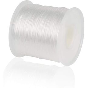 Pandahall 984ft Elastic Fibre String 0.5mm Stretchy Bracelet Beading String Cord for DIY Jewelry Making