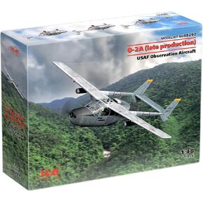 ICM Models – O-2A Skymaster (Late Production) Model Airplane Kit – 1:48 Aircraft Scale – US Air Force Aircraft Model for Assembling – Plastic Model Airplane Building Kit (48292)