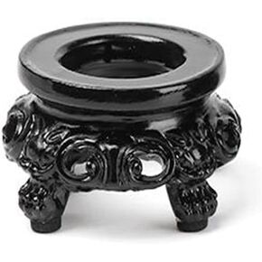 1 Pc Wooden Display Stand for Crystal Sphere Quartz Ball Holder Hollow Wood Stand Base for Crystal Ball Sphere Globe Stone Decoration Display Pedestals, Display Stands(Black)