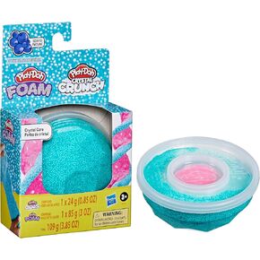 Play-Doh Foam Crystal Core Set, Blueberry Scented Modeling Foam with Hot Pink Crystal Crunch Center, Kids Toys for 3 Year Old Girls & Boys & Up, Sensory Toys