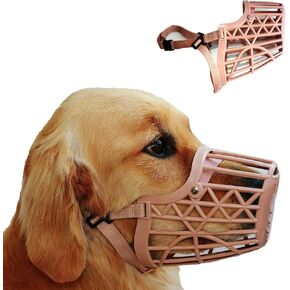 كمامة كلاب بهيكل من القضبان المتقاطعة, Medium - Snout Circumference - 10", Black
