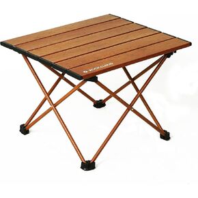 ROCK CLOUD Portable Camping Table Ultralight Aluminum Camp Table Folding Compact Beach Table for Camping Hiking Backpacking Outdoor Picnic(Reinforced Frame-Small)