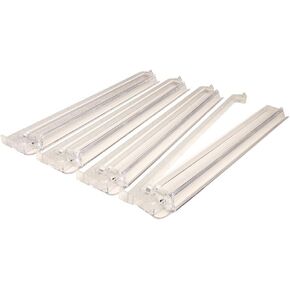 American Mahjong All-In-One Tile Rack & Pusher Arm - Set of 4 - Clear
