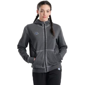 ARENA Icons Unisex Fleece Hooded Jacket Soft Cotton Lightweight Full Zip Side Pockets Regular Fit Sports Coat