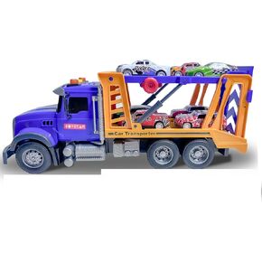 Toy Truck Transport Truck Carrier with 10 pcs Racing Car for Kids Tow Truck Toy for Toddlers,Birthday Gifts for Boy Toddler Child 3 4 5 6 7 Years Old