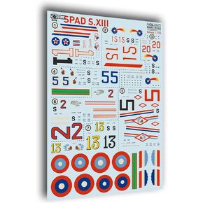 Print Scale 72-471 1/72 Decal for SPAD S.XIII Military Aircraft