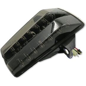 HTTMT MT045- Tail Light Brake Tail Lights with Integrated Turn Signals Indicators Compatible with 2003-2011 Suzuki Sv650S Sv650A Sv1000 Sv1000S Smoke