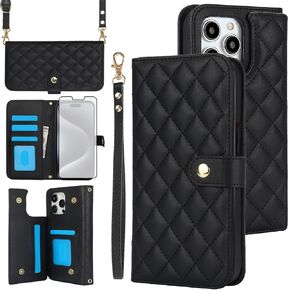 Asuwish Phone Case for iPhone 12 Pro Max Wallet Cover with Screen Protector and RFID Card Holder Slot Stand Wrist Strap Mobile iPhone12promax 5G i 12s Plus iPhone12 12pro Promax G5 Women Men Purple