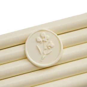 Cream White Glue Gun Sealing Wax Sticks for Wax Seal Stamp | Wedding Invitation, Greeting Card, Branding, Gift Wrapping, 6 Pack
