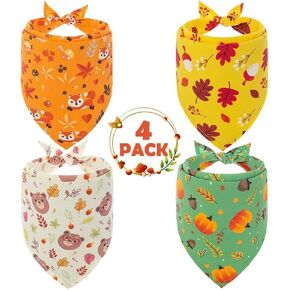 PAWCHIE Holiday Dog Bandanas 10 Packs - Pet Triangle Scarf Festival Style, Seasonal Bandanas Valentine's Day Dog Bandana Birthday Bandana for Small to Large Dogs Puppies Cats