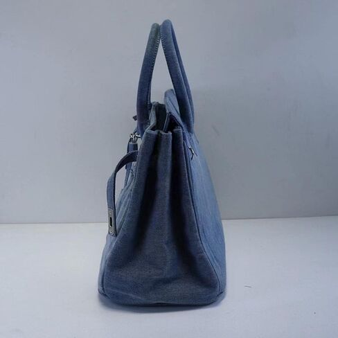 Women's Denim Wallet Tote Large Capacity Satchel Underarm Bag for Beach Travel Daily Shopping Top Shoulder Bag in Kuwait
