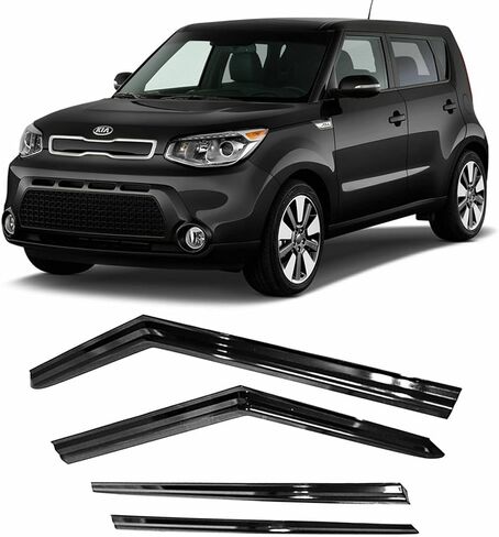 شريط عاكس النافذة الجانبية JSP خارج القناة، واقي المطر لكيا سول 2020-2022، أكريليك دخاني داكن، شريط لاصق مثبت على الرياح/الشمس/المطر، مجموعة من 4 قطع in Kuwait