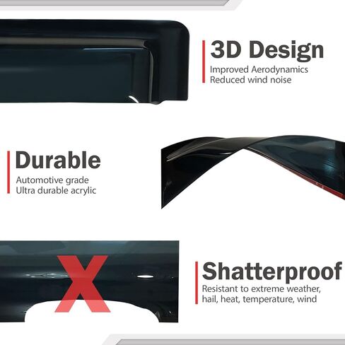 شريط عاكس النافذة الجانبية JSP خارج القناة، واقي المطر لكيا سول 2020-2022، أكريليك دخاني داكن، شريط لاصق مثبت على الرياح/الشمس/المطر، مجموعة من 4 قطع in Kuwait