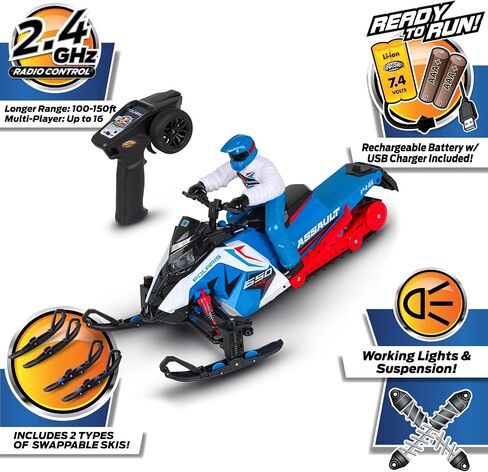 NKOK 2.4 جيجا هرتز Polaris® RC (RTR) Switchback Assault (أزرق مع أحمر) in Saudi Arabia