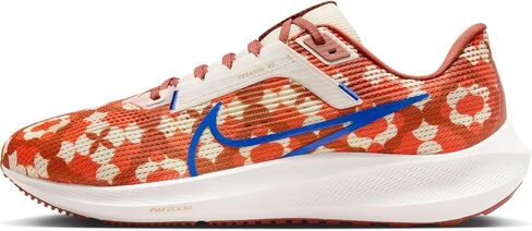 Nike Pegasus 40 Premium Men's Road Running Shoes (FQ7680-100, Coconut Milk/Burnt Sunrise/Safety Orange) in Saudi Arabia