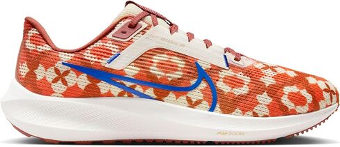 Nike Pegasus 40 Premium Men's Road Running Shoes (FQ7680-100, Coconut Milk/Burnt Sunrise/Safety Orange) in Saudi Arabia