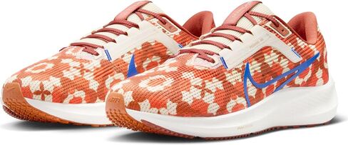 Nike Pegasus 40 Premium Men's Road Running Shoes (FQ7680-100, Coconut Milk/Burnt Sunrise/Safety Orange) in Saudi Arabia