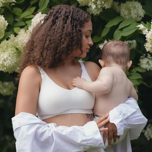 BRAVADO! DESIGNS Body Silk Seamless Nursing Bra for Breastfeeding, Wireless Maternity Bra, Grey Orchid Sustainable Fabric, X-Large Plus in Saudi Arabia