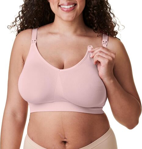 BRAVADO! DESIGNS Body Silk Seamless Nursing Bra for Breastfeeding, Wireless Maternity Bra, Grey Orchid Sustainable Fabric, X-Large Plus in Saudi Arabia
