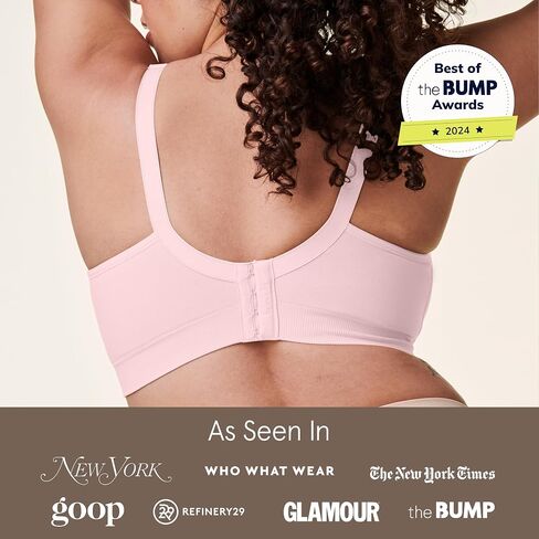 BRAVADO! DESIGNS Body Silk Seamless Nursing Bra for Breastfeeding, Wireless Maternity Bra, Grey Orchid Sustainable Fabric, X-Large Plus in Saudi Arabia