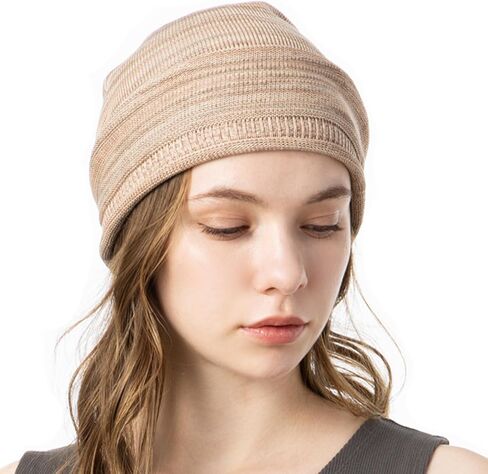 100% Organic Cotton Knitted Bucket Hats for Women Long Watch Wrinkle-Resistant Knit Bucket Hats Fleece Beanie Slouch in Saudi Arabia