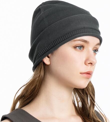 100% Organic Cotton Knitted Bucket Hats for Women Long Watch Wrinkle-Resistant Knit Bucket Hats Fleece Beanie Slouch in Saudi Arabia
