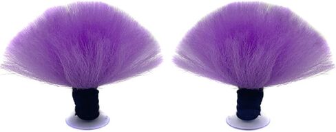 Motorcycle Short Helmet Pigtails,2PCS Helmet Braids Helmet Decor Pigtail Helmet Ponytails Hair Tails with Suction Cup for Motorcycle Helmet Decoration Accessories,Purple in Kuwait
