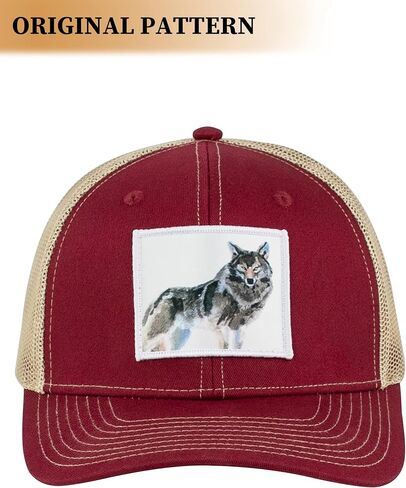 WOLFHUNT قبعة سائق الشاحنة الرجال النساء قبعة بيسبول 6-لوحة Ballcap قبعة Snapback قابلة للتعديل شبكة الظهر، مثالية للمناسبات غير الرسمية والخارجية in Saudi Arabia