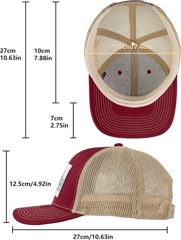 WOLFHUNT قبعة سائق الشاحنة الرجال النساء قبعة بيسبول 6-لوحة Ballcap قبعة Snapback قابلة للتعديل شبكة الظهر، مثالية للمناسبات غير الرسمية والخارجية in Saudi Arabia