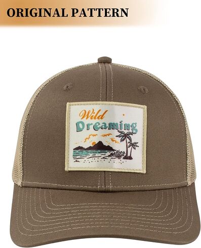 WOLFHUNT قبعة سائق الشاحنة الرجال النساء قبعة بيسبول 6-لوحة Ballcap قبعة Snapback قابلة للتعديل شبكة الظهر، مثالية للمناسبات غير الرسمية والخارجية in Saudi Arabia