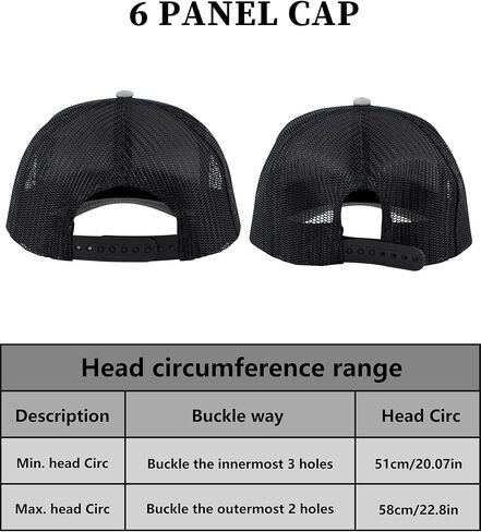 WOLFHUNT قبعة سائق الشاحنة الرجال النساء قبعة بيسبول 6-لوحة Ballcap قبعة Snapback قابلة للتعديل شبكة الظهر، مثالية للمناسبات غير الرسمية والخارجية in Kuwait