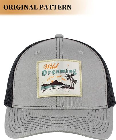 WOLFHUNT قبعة سائق الشاحنة الرجال النساء قبعة بيسبول 6-لوحة Ballcap قبعة Snapback قابلة للتعديل شبكة الظهر، مثالية للمناسبات غير الرسمية والخارجية in Kuwait