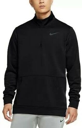Nike Men's Dri-FIT Therma Long Sleeve 1/4 Zip Training Top Black CU6217-010 (SM) in Saudi Arabia