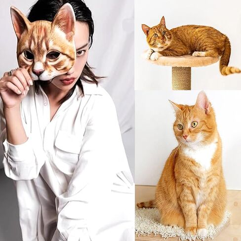 Valpeak 3D Cat Mask, Cat Headband, and Funny Cat Socks with cat Tails in Saudi Arabia