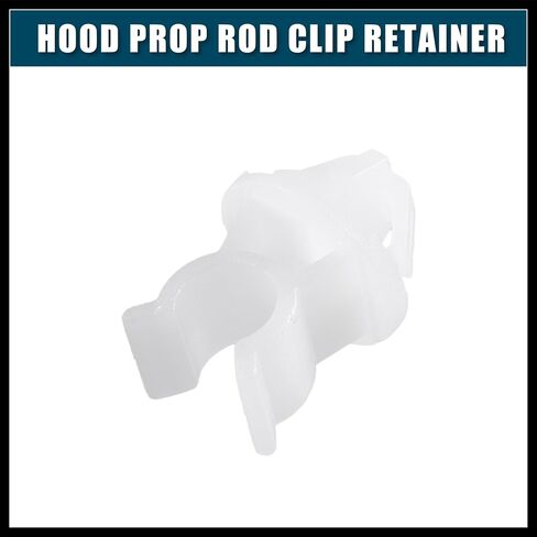Hood Prop Rod Clip Retainer Fit for Mitsubishi Lancer - Pack of 1 White Durable Material in Saudi Arabia