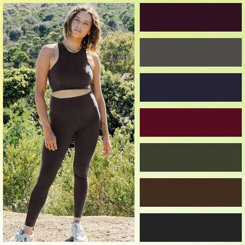Syrinx 7 Pack Leggings for Women - High Waisted Tummy Control Soft Yoga Pants for Workout Running in Saudi Arabia