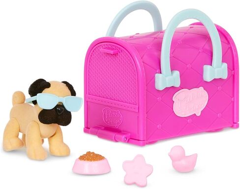 Pucci Pups - Collectible Puppy Set – Boston Terrier, Pug, Shih Tzu – Carrier Purse – Dog Accessories Included – Toys for Kids 3+ in Saudi Arabia