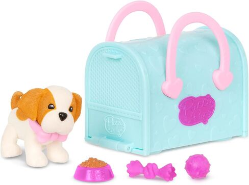Pucci Pups - Collectible Puppy Set – Boston Terrier, Pug, Shih Tzu – Carrier Purse – Dog Accessories Included – Toys for Kids 3+ in Saudi Arabia