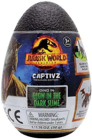 Jurassic World Captivz Dominion Edition Dino in Glow in The Dark Slime Mystery Egg Pack in Saudi Arabia