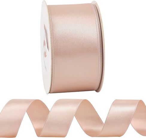 HUIHUANG Red Wired Satin Ribbon 2.5 inch Red Wire Edge Ribbon for Wreaths, Bows Making, Gift Wrapping, Holiday Home Decor, Crafts, Christmas Tree Bows-Continous 10 Yards in Saudi Arabia