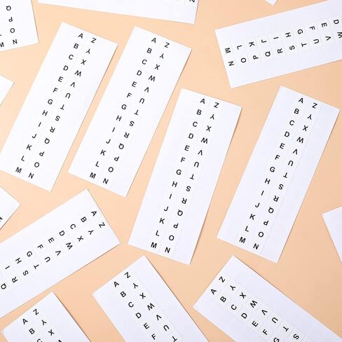OIIKI 728PCS Colorful Alphabet Tabs, A to Z 26 Letters Alphabet Stickers, Alphabetical Tabs Indexes, School Alphabet Label Stickers for Books, Dictionary, Notes, File -28 Sheets in Saudi Arabia