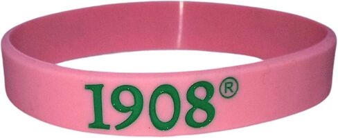 AKA Sorority Stylish Silicone Bracelet - Vibrant Colors, Comfortable Fit, Perfect for Sorority Sisters. (1 Pack), Larger, Red, White in Saudi Arabia
