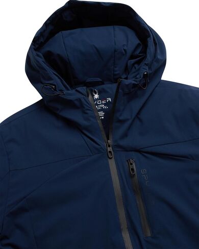 Spyder Men's Jacket - Full Zip Up Hood Spyderlite Jackets for Men - Soft Stretch Insulated Fleece Outdoor Jacket (S-XL) in Saudi Arabia