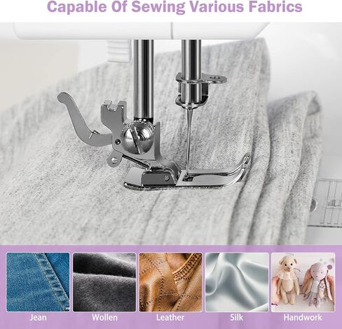 Sewing Machine - Mini Sewing Machine for Beginners and Kids with 12 Built-in Stitches, Portable Sewing Machine with Adjustable 2 Speed and Foot Pedal Control, Perfect for Arts,Crafts & Sewing Projects in Saudi Arabia