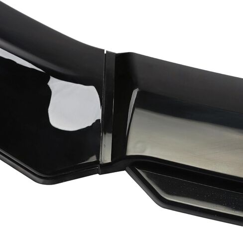 4 قطعة أسود لامع PP المصد الأمامي طقم الجسم سبويلر الذقن المفسد الجبهة حافة مصد السيارة متوافق مع 2021 2022 2023 كيا K5 in Kuwait