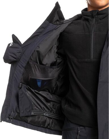 Quiksilver Mission Solid Kids Jacket True Black Sz M (12) in Saudi Arabia