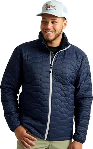 HUK Men's Scale Jacket, DWR Performance Fishing Coat in Saudi Arabia