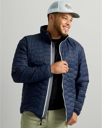 HUK Men's Scale Jacket, DWR Performance Fishing Coat in Saudi Arabia