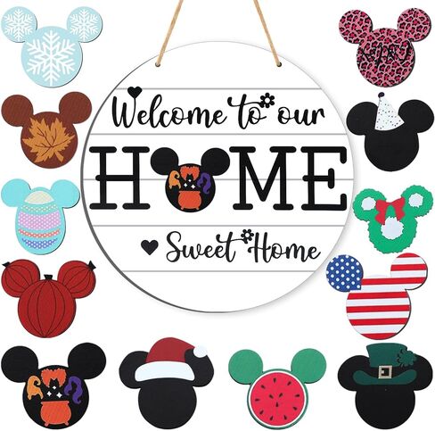 لافتة ترحيب BDUSXYZ، لافتة باب أمامية موسمية لديكور حائط المزرعة، شماعة باب للمنزل المسكون (برتقالي) in Kuwait